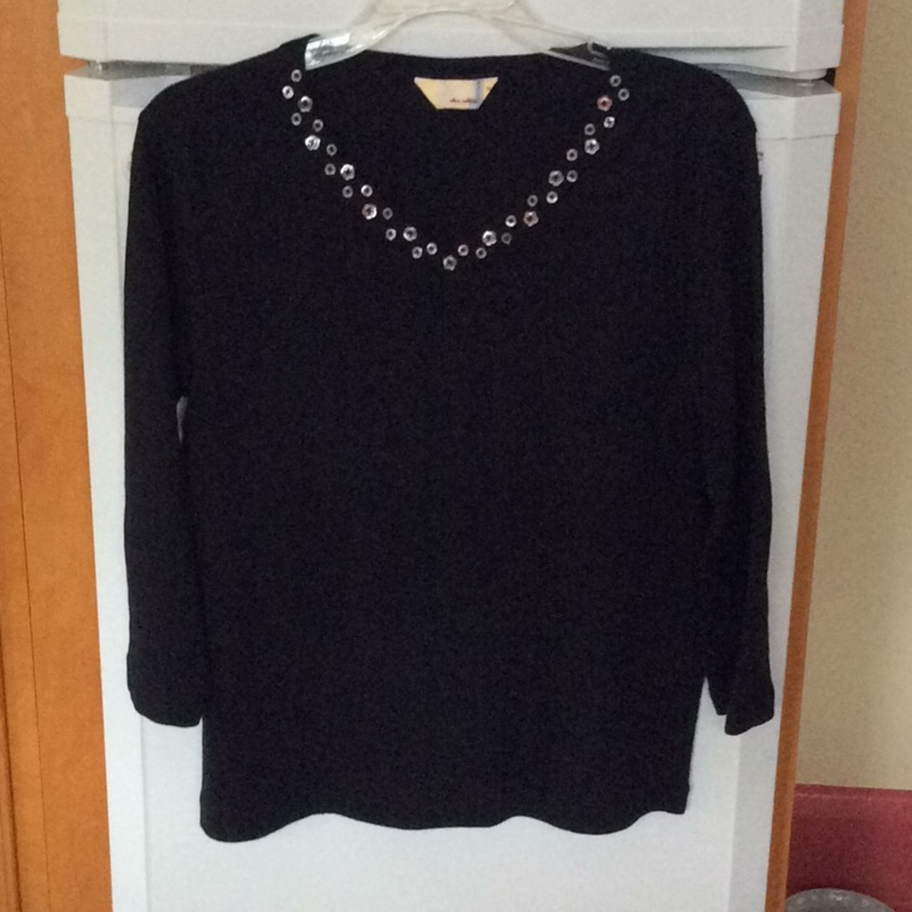 Alice Callina V Neck Button Embellished Top